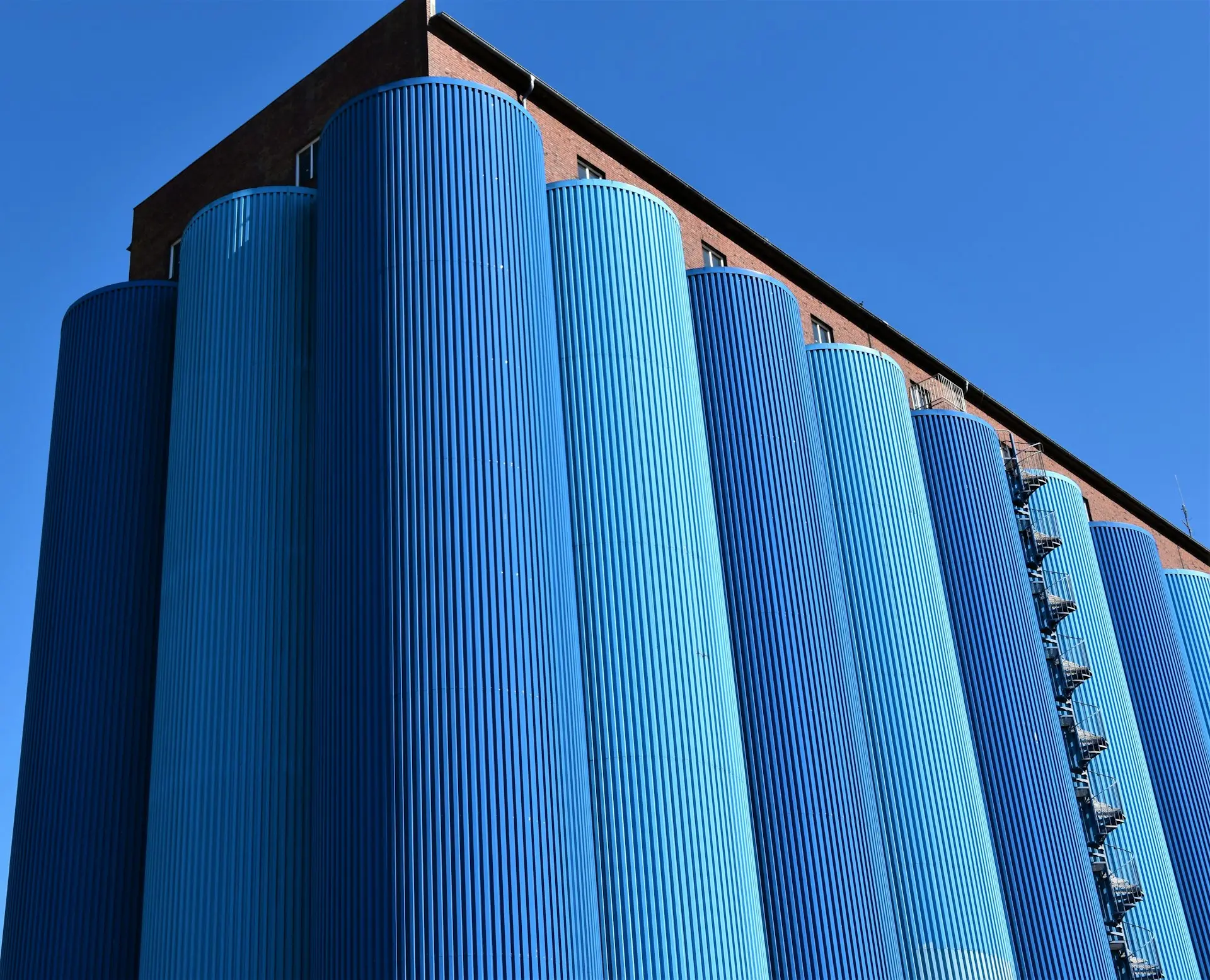 orange and blue building during daytime